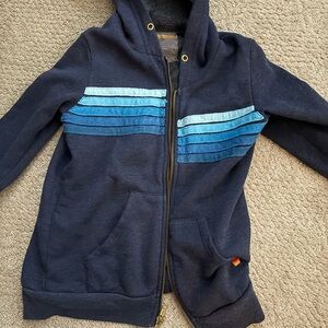 Aviator Nation Kids Hoodie with Blue Stripes